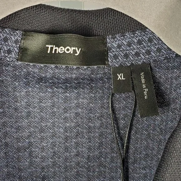 NWT-THEORY polo shirt blue Various Sz - Picture 4 of 7